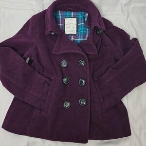 Aeropostale Dark Purple Peacoat